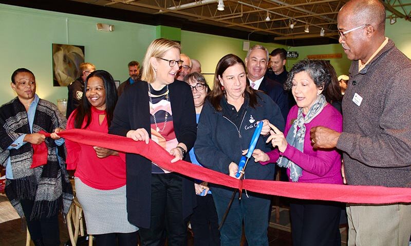 Ribbon cutting in Highland Park