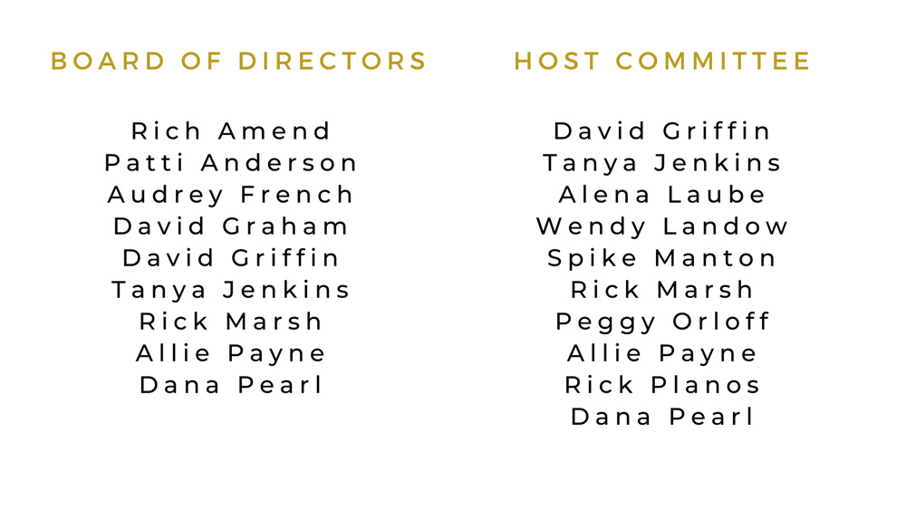 Board of Directors and Host Committee Members