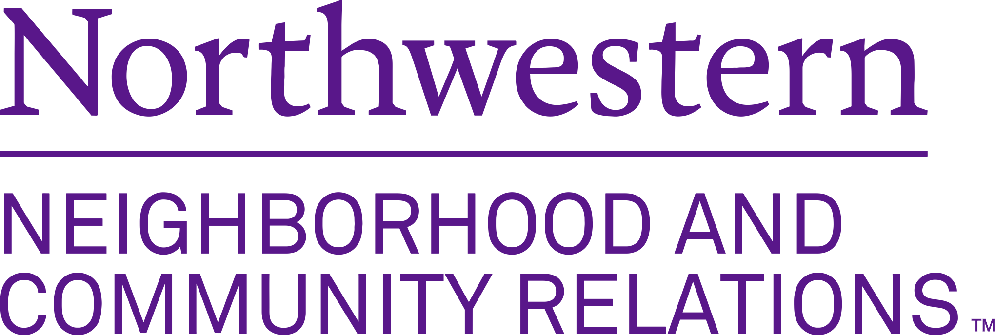 NU NEIGHBORHOOD AND COMMUNITY RELATIONS LOGO